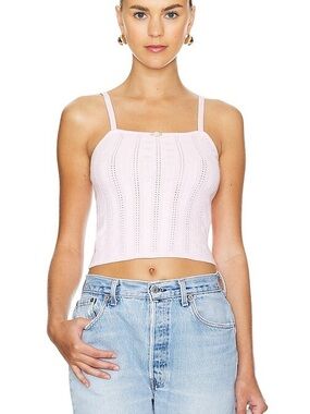 Majorelle Ronan Knit Tank in Light Pink